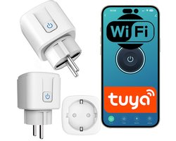 Slimme WiFi Stopcontact met Energymeting 16A 3680W - Tuya App