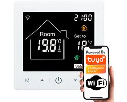 Slimme WiFi Thermostaat 16A Vloerverwarming Wit TR058 RT TUYA