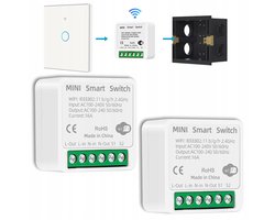 Slimme WiFi/Bluetooth Schakelaarmodule 16A Tuya App Bediening