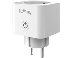 Slimme WLAN-stopcontact 16 A - Compatibel met Alexa en Google Home - Stroomverbruik meten - Spraakbediening en Afstandsbediening