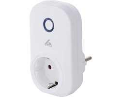 Smart Home-stekker stopcontact met energiemeter voor EGLO Connect systeem - kunststof wit