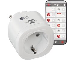 Smart Plug WA 3000 XS01 - 24 GHz Compatibel met Alexa en Google Assistant - Met Tijdsschakelaar - Gratis App.