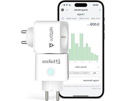 Smart Socket Type F Power Monitor Consumption Automatic Energy Assignment Voice Control Remote Alexa Google - 16A