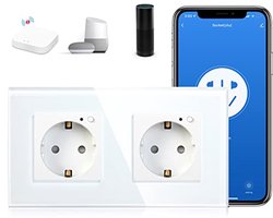 Smart ZigBee Wifi Stopcontact met App Besturing en Compatibiliteit voor Alexa/Google Home