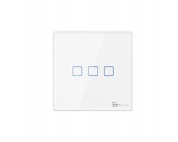 Sonoff T2EU3C Slanke lichtschakelaar Glas 3 kanalen RF 433MHz