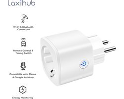 Tuya Slimme Stekker - Laxihub Wi-Fi & Bluetooth Smart Plug 2-Pack