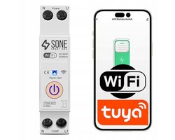 Tuya WiFi DIN-rail Relais 16A - Slimme Schakelaar voor Thuisautomatisering