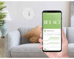 Tuya Zigbee Mini Sensor Temperatuur & Vochtigheid