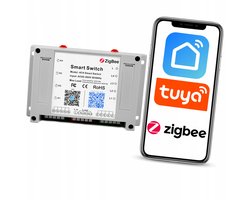 Tuya Zigbee relaisschakelaar 4-kanaals DIN-railverwarmingsregelaar