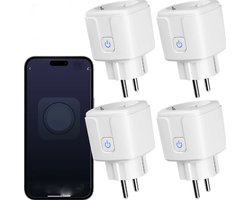Vier slimme wifi-stopcontacten, een slimme meterstopcontact en een 16A-binnenstopcontact, die zowel app- als spraakbediening ondersteunen.