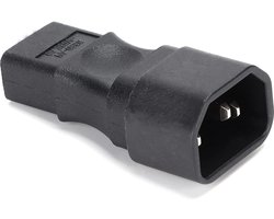 Voedingsadapter IEC 320 C14 Mannelijk naar IEC 320 C9 Vrouwelijk Stekker - Lange Levensduur Converterstekker voor AC-uitgang 6A 250V