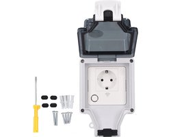 Waterdicht Stopcontact Smart WiFi Plug voor Buiten - Regendichte Muur Elektrische Wifi Smart Plug - Draadloze Afstandsbediening Via App (SNW-SR)