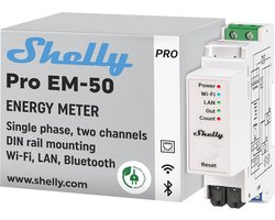 Wi-Fi en Bluetooth energiemeter met schakelbesturing en vermogensmeting voor huisautomatisering