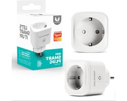 Wifi-stopcontact compatibel met Alexa Google Assistant - Stroomverbruik meten - Spraakbediening - App afstandsbediening - Tijdschema instellen - 24 GHz (16 A)