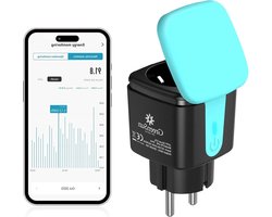 Wifi-stroommeter stopcontact met spraakbesturing Alexa timer - voor slimme stopcontacten met stroommeting.