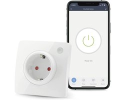 WLAN-stopcontact voor slimme thuisautomatisering - Compatible met Alexa, iOS en Google Home - Draadloze bediening en programmering via app en spraak