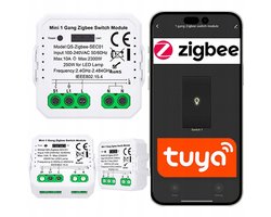 Zigbee Inbouw Schakelaar Tuya Smart Life 1 Kanaals Lichtschakelaar
