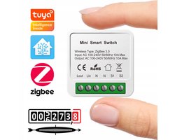 Zigbee relais met energieteller voor Smart Home, 10A