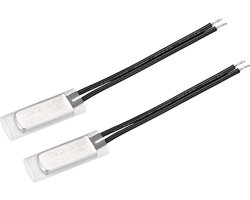 2 stuks. thermostaat 105 °C N.C 5A metaal bimetaal temperatuurschakelaar