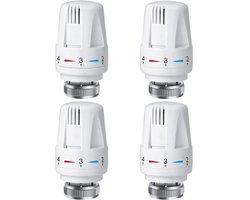 4 stuks radiator Thermostaatkop, TRV radiatorthermostaatkop M30 x 1,5, radiatorthermostaatkraan, radiatorkranen voor verwarmingssystemen thuis en op kantoor