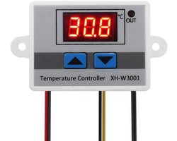 Digitale LED Temperatuurregelaar Module met Waterdichte Sonde - 12V Thermostaat Switch