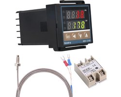Digitale PID-controller Thermostaat voor Temperatuurregulatie tot 1300 ℃ met 40A SSR-relais en K-type Thermokoppel