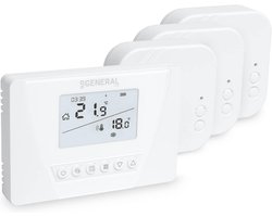 Draadloze Programmeerbare Thermostaat Set met Ontvanger voor CV-ketel en Elektrische Verwarming