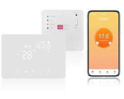 Draadloze WiFi Thermostaat met Ontvanger voor Verwarmingssystemen - Programmeerbaar en Alexa Compatible