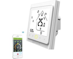 DrPhone GALW-002 Slimme WiFi Waterverwarmingsthermostaat 5A – 230V - App: Smartlife – Compatibel met Google Home & Amazon Alexa – Wit