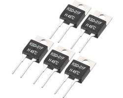 KSD-01F thermostaat temperatuurregelaar 50 ° C Contacten NO normaal openen, 45 Degree