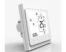 Molain Thermostaat - CV - Slimme temperatuurregelaar - Met Wifi & App - Google home, Alexa & Tuya - Touchscreen