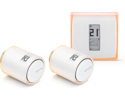 Netatmo slimme thermostaat - Incl. 2 Radiatorknoppen