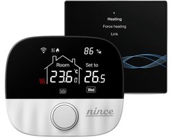 Nince Thermostaat CV ketel - Slimme Thermostaat Voor CV - Digitaal - Handmatig Programmeerbaar - Incl RF module