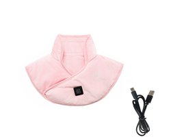 Oplaadbaar verwarmingskussen - Verwarmingskussen - Nekverwarmingskussen - Draagbaar - Winterwarmte - Elektrisch nekverwarmingskussen - Schouder- en nekondersteuning - Verwarmde nekwarmer - USB-voeding (roze - 42*30cm)