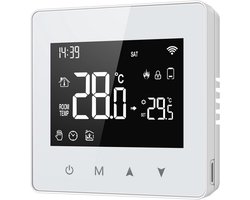 Programmeerbare Slimme Thermostaat met LCD Touchscreen - Werkt op Batterijen en Tuya Zigbee