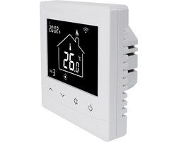 Programmeerbare Smart WiFi inbouw thermostaat, tuya compatible (Google assistent, Alexa en Siri) en IFTTT, Optima W