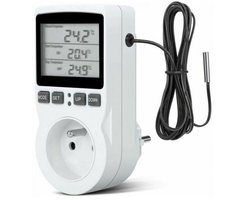 Programmeerbare stekkers - Temperatuurregelstekkers, digitale timerstekkers, programmeerbare digitale stekkers geschikt voor sensoren, programmeerbare digitale timers, temperatuurregelstekkers geschikt voor verwarming van kassen en aquaria.