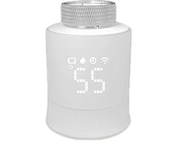 Radiator Thermostaat - Slimme Radiator Knop - Energie Besparen - App en Spraakbesturing - 3 stuks - Wit