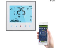 RFWR® Slimme WiFi Thermostaat met LCD Scherm voor Airconditioning - Smart Home Compatibel met Alexa en Google Home