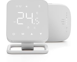 Slimme Draadloze Thermostaat voor Gasboilers en Vloerverwarming - Touchscreen, Compatibel met Alexa en Google Assistant