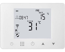 Slimme Programmeerbare Thermostaat met WiFi voor CV-ketel - Spraakbediening via Alexa & Google