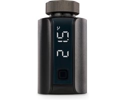 Slimme Radiatorknop Evo Antraciet - Intelligente Kamerthermostaat voor Energiebesparing