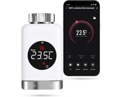 Slimme Radiatorknop - Slimme Thermostaatknop - Smart - WiFi - Alexa & Google Home - 1 Stuk