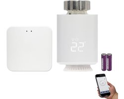 Slimme Radiatorthermostaat met Zigbee en WiFi - Programmeerbare Thermostaat met Tuya App, Spraakbesturing voor Efficiënte Verwarming