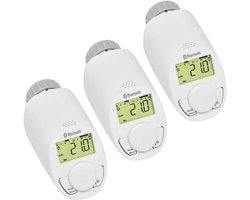 Slimme Slimme Thermostaat Radiatorkranen met Bluetooth - Energiebesparend & App Bediening - 3 Stuks