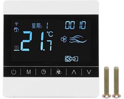 Slimme Thermostaat met LCD Scherm voor Airconditioning en Ventilator Spoel