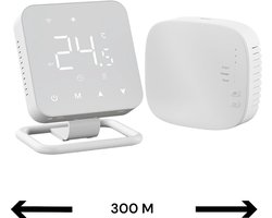Slimme Thermostaat | Wifi RF | USB voeding | Spraakbediening | Dagelijkse schema’s | Vorstbeveiliging | App | Sensor | Beveiliging