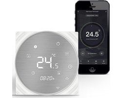 Slimme WiFi Thermostaat met App Bediening | Voor Gas- en Waterketels | Programmeerbaar | Compatibel met Alexa & Google Home