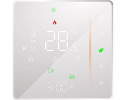 Slimme Wifi Thermostaat met App en Spraakbesturing - Programmerbaar voor Vloerverwarming en Boiler