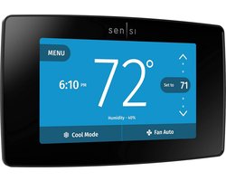Slimme Wifi Thermostaat met Kleur Touch Screen - Energiebesparend en Intuïtief